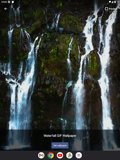 Waterfall GIF Wallpaper ডাউনলোড করুন – সেরা ৩ডি অ্যানিমেটেড ওয়ালপেপার - Screenshot 9