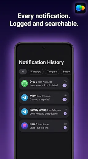 AI Notifications ডাউনলোড করুন – চ্যাট নোটিফিকেশন সারাংশ পান - Screenshot 3