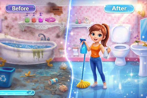 House Cleaning: Girl Cleanup ডাউনলোড করুন – সেরা ঘর পরিষ্কারের গেম - Screenshot 3