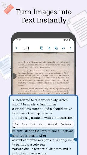 AI Text Scanner ডাউনলোড করুন – সেরা OCR টেক্সট স্ক্যানার অ্যাপ - Screenshot 2