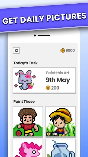 Pixel Art – Paint by Number ডাউনলোড করুন – সেরা পিক্সেল কালারিং গেম - Screenshot 2