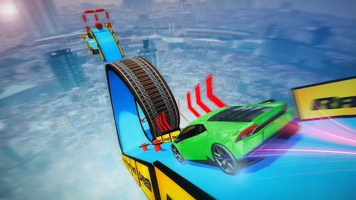 Car Stunts: Stunt Driving Game ডাউনলোড করুন – মেগা র‍্যাম্প রেসিং - Screenshot 2