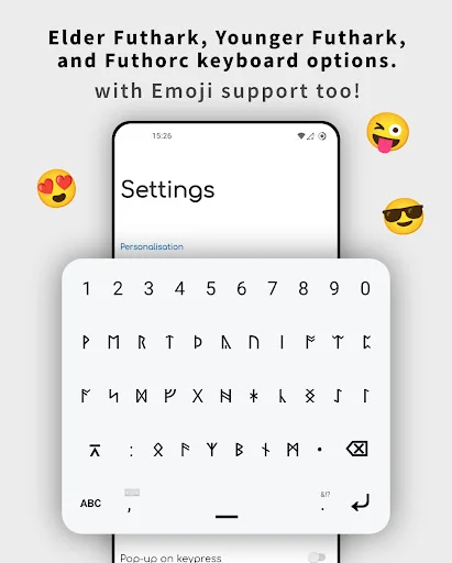 Runic Keyboard ডাউনলোড করুন – প্রাচীন রুনি ফন্ট ও কিবোর্ড - Screenshot 22