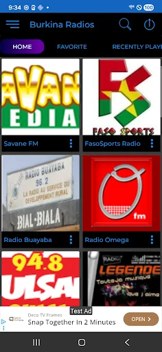Burkina Radios + Recorder ডাউনলোড করুন – লাইভ রেডিও ও রেকর্ডিং - Screenshot 4