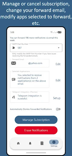 Notification Forwarder ডাউনলোড করুন – ডিভাইস সিঙ্ক্রোনাইজেশন টুল - Screenshot 5