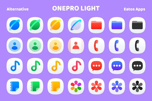 OneLight 8 – Icon Pack ডাউনলোড করুন – সেরা স্টাইলিশ আইকন প্যাক - Screenshot 15