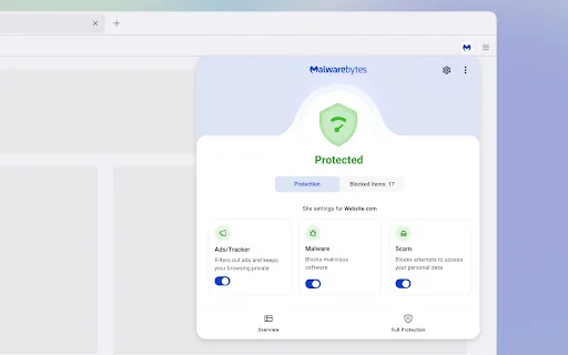 Malwarebytes Browser Guard Beta ডাউনলোড করুন – দ্রুত ও নিরাপদ ব্রাউজিং - Screenshot 1
