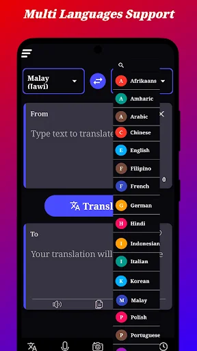 Malay Jawi Translator অ্যাপ ডাউনলোড করুন – দ্রুত অনুবাদ টুল - Screenshot 2