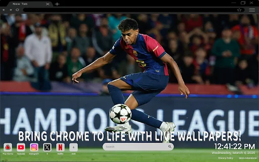 Lamine Yamal Iconic Ball Control Wallpaper – ডাউনলোড করুন - Screenshot 2