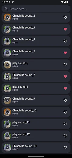 Chinchilla Sounds ডাউনলোড করুন – কিউট চিনচিলা রিংটোন এবং সাউন্ড - Screenshot 4