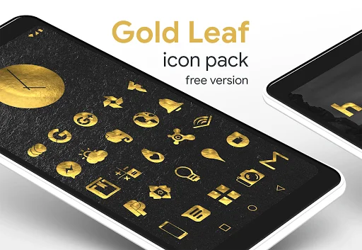 Gold Leaf Icon Pack ডাউনলোড করুন – আপনার ফোনের জন্য প্রিমিয়াম গোল্ড লুক - Screenshot 5