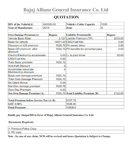 Motor Insurance Calculator EZY ডাউনলোড করুন – গাড়ির প্রিমিয়াম হিসাব করুন - Screenshot 6
