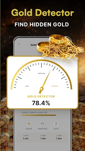 Gold Detector & Metal Detector ডাউনলোড করুন – সেরা মেটাল ডিটেক্টর অ্যাপ - Screenshot 1