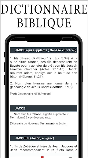 Dictionnaire de la Bible ডাউনলোড করুন – সেরা অফলাইন বাইবেল অ্যাপ - Screenshot 1