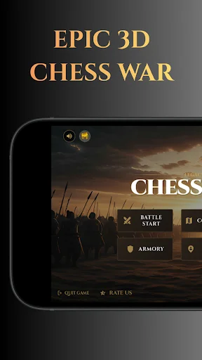 Chess War 3D Fight ডাউনলোড করুন – সেরা 3D দাবা খেলা - Screenshot 1