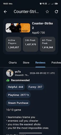 Steam Database – Stats & DB ডাউনলোড করুন – মোবাইল গেমারদের সেরা টুল - Screenshot 6