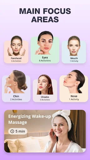 Face Yoga Exercise & Face Lift ডাউনলোড করুন – প্রাকৃতিক উপায়ে ত্বক সুন্দর করুন - Screenshot 8