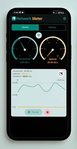 Network Meter ডাউনলোড করুন – রিয়েল-টাইম ইন্টারনেট স্পিড ও ডেটা ট্র্যাকার - Screenshot 5