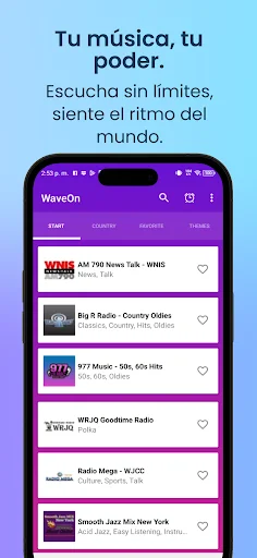 WaveOn ডাউনলোড করুন – আপনার প্রিয় রেডিও স্টেশন শুনুন বিনামূল্যে - Screenshot 3