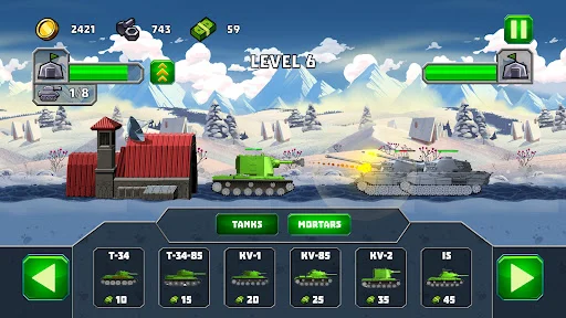 Tank Attack 5 ডাউনলোড করুন – সেরা ২ডি ট্যাঙ্ক গেম এখন খেলুন - Screenshot 1