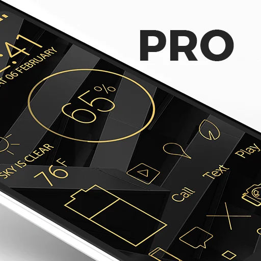 Lines Gold Pro আইকন প্যাক ডাউনলোড করুন – প্রিমিয়াম গোল্ড থিম