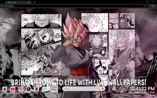 Goku Black Rose Transformation Live Wallpaper – ডাউনলোড করুন - Screenshot 2