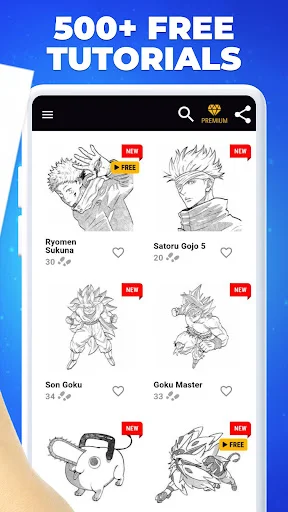 How to Draw Anime অ্যাপ ডাউনলোড করুন – অ্যানিমে আঁকা শিখুন ফ্রি - Screenshot 9
