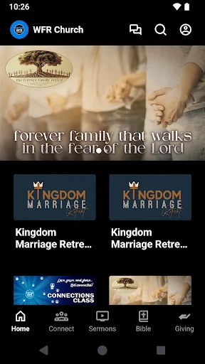 WFR Church অ্যাপ ডাউনলোড করুন – চার্চের সাথে যুক্ত থাকুন - Screenshot 1