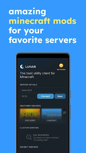 Lunar for Minecraft: BE ডাউনলোড করুন – সেরা MCPE মোডিং টুলস - Screenshot 1