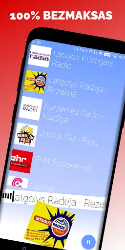 Radioaparāti ডাউনলোড করুন – লাটভিয়ান এফএম এবং ইন্টারনেট রেডিও - Screenshot 3