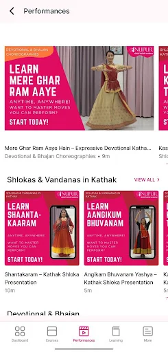 Learn Kathak অ্যাপ ডাউনলোড করুন – সেরা অনলাইন কত্থক নাচ প্রশিক্ষণ - Screenshot 6