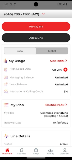 RedPocket ডাউনলোড করুন: সস্তা মোবাইল প্ল্যান ও ৫জি ইন্টারনেট সেবা - Screenshot 2