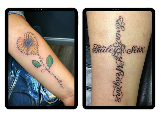 Name Tattoos Font Tattoos ডাউনলোড করুন – সেরা ফন্ট আইডিয়া - Screenshot 5