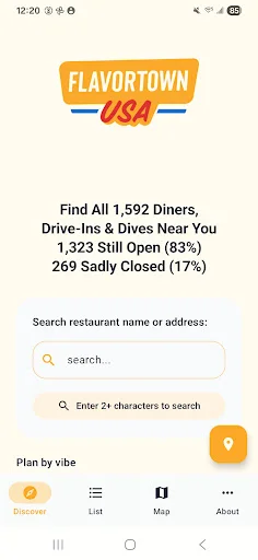 Flavortown ডাউনলোড করুন – সেরা রেস্টুরেন্ট গাইড অ্যাপ - Screenshot 1