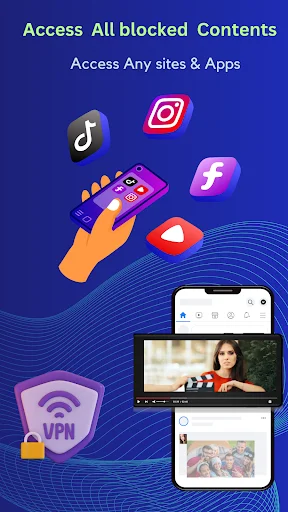 VPN Proxy Unblock Websites ডাউনলোড করুন – দ্রুত এবং নিরাপদ ব্রাউজিং - Screenshot 9