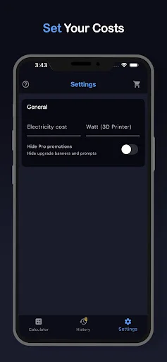 3D Print Cost Calculator ডাউনলোড করুন – সেরা খরচ নির্ণয়কারী অ্যাপ - Screenshot 2