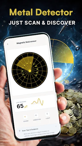 Gold Detector & Metal Detector ডাউনলোড করুন – সেরা মেটাল ডিটেক্টর অ্যাপ - Screenshot 2