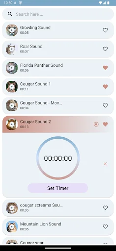 Cougar and Mountain Lion Sound ডাউনলোড করুন – সেরা সাউন্ড ক্লিপস - Screenshot 6