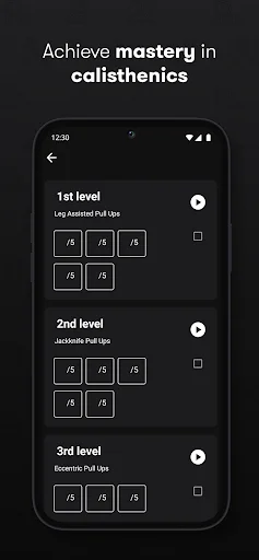 Calisthenics Workout Planner ডাউনলোড করুন – ফিটনেস ট্র্যাকার - Screenshot 22