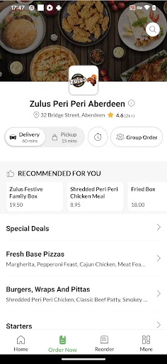 Zulus Peri Peri Aberdeen ডাউনলোড করুন – সেরা স্বাদের খাবার অর্ডার করুন - Screenshot 2