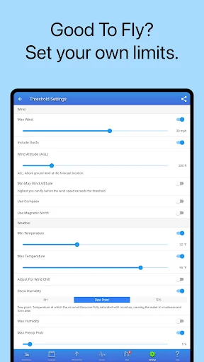 UAV Forecast ডাউনলোড করুন – ড্রোন ওড়ার সেরা ওয়েদার অ্যাপ - Screenshot 9