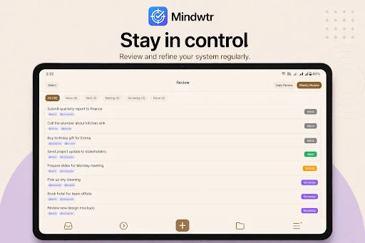 Mindwtr ডাউনলোড করুন – সেরা লোকাল-ফার্স্ট GTD টাস্ক ম্যানেজার - Screenshot 12
