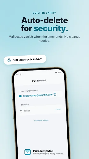 Temp Mail – PureTempMail ডাউনলোড করুন – স্প্যাম মুক্ত ইমেইল সেবা - Screenshot 5