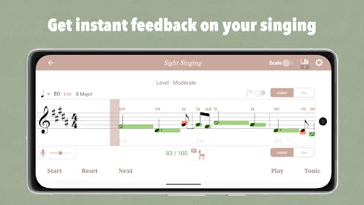 Sight Singing Pro ডাউনলোড করুন – আপনার ব্যক্তিগত ভোকাল কোচ - Screenshot 1