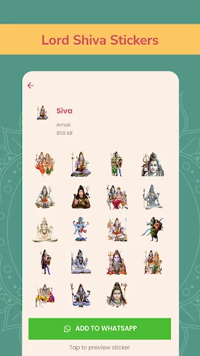 Hindu God Stickers WAStickerApps – সেরা ভক্তিপূর্ণ স্টিকার ডাউনলোড করুন - Screenshot 10