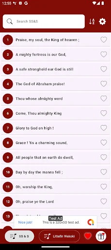 Littafin Wakoki + Sacred Songs ডাউনলোড করুন – সেরা স্তোত্র অ্যাপ - Screenshot 2