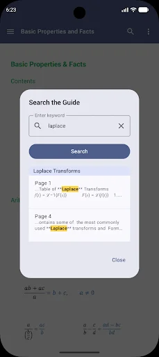 Math Formulae Lite ডাউনলোড করুন – সেরা গণিত সমাধান অ্যাপ - Screenshot 3