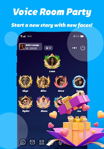Fudo Live Voice Party ডাউনলোড করুন – সেরা ভয়েস চ্যাট ও গেম - Screenshot 1