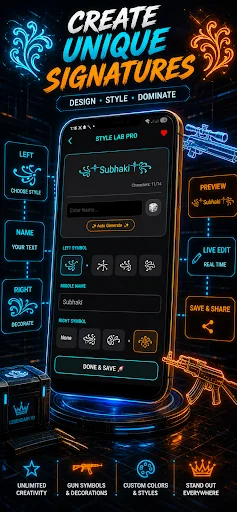 Pro Name Style: Elite Symbols ডাউনলোড করুন – সেরা গেমিং নিকনেম মেকার - Screenshot 6