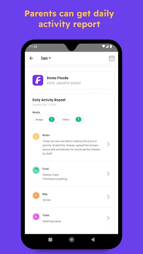 Fleedu: Child Care App ডাউনলোড করুন – প্রি-স্কুল ও ডে-কেয়ার ম্যানেজমেন্ট - Screenshot 2